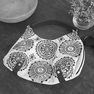 CLEARANCE Talbots canvas embroidered purse